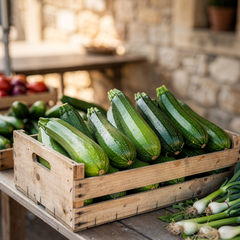 Courgettes fraîches