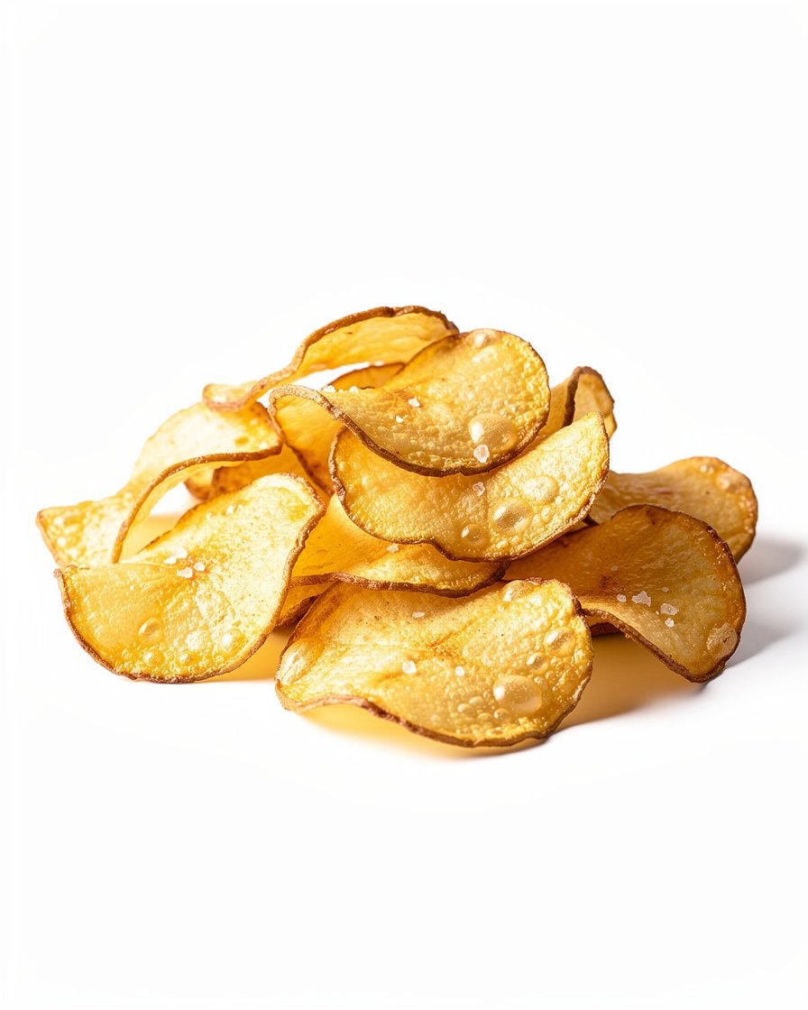 Chips artisanales dorées de la ferme